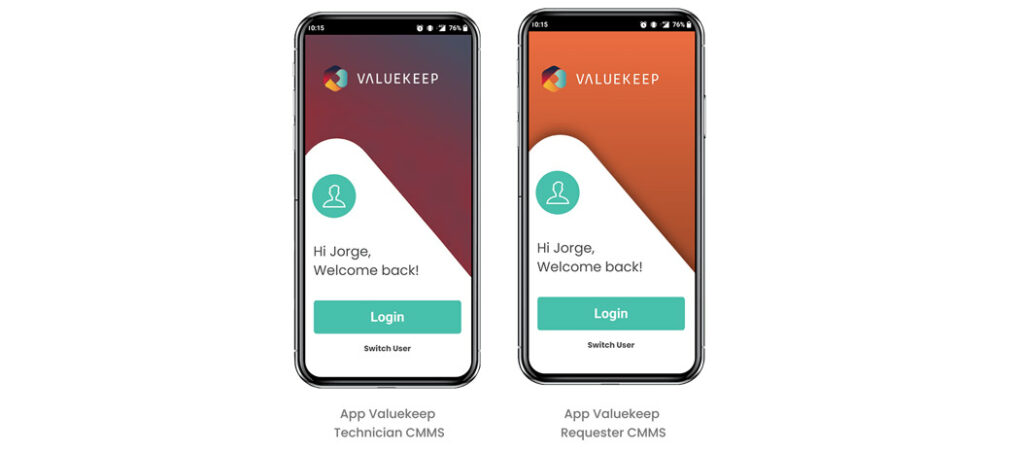 nova app móvel Valuekeep
